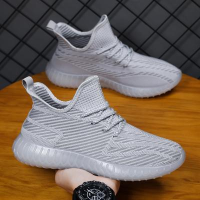 Casual Shoes for Men In Autumn New Coconut Shoes for Men Flying Knitted Breathable Running Shoes for Foreign Trade Fashion Casual Men's Shoes
