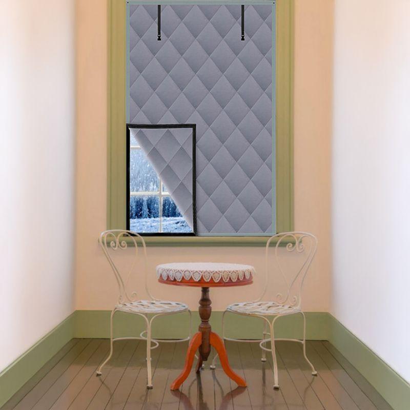 Winter Insulated Window Cover Thickened Curtains Keep Home Warm