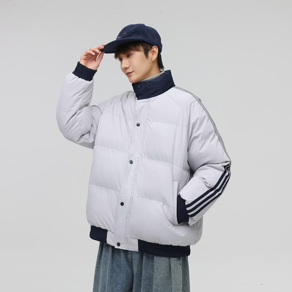 Cotton-padded Clothes Are the Same for Men and Women, and the New Winter Thickened Warm Stand-up Collar Windproof Cotton Jacket.