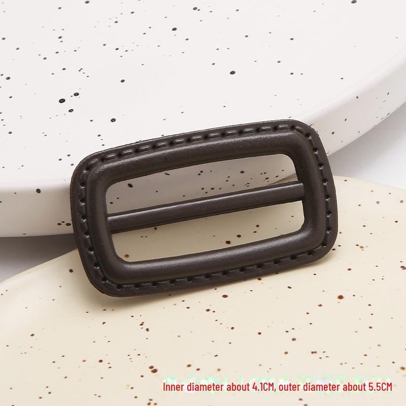 Japanese High-End Windbreaker with Rectangular Imitation Leather Buckle and Adjustable Backpack Strap