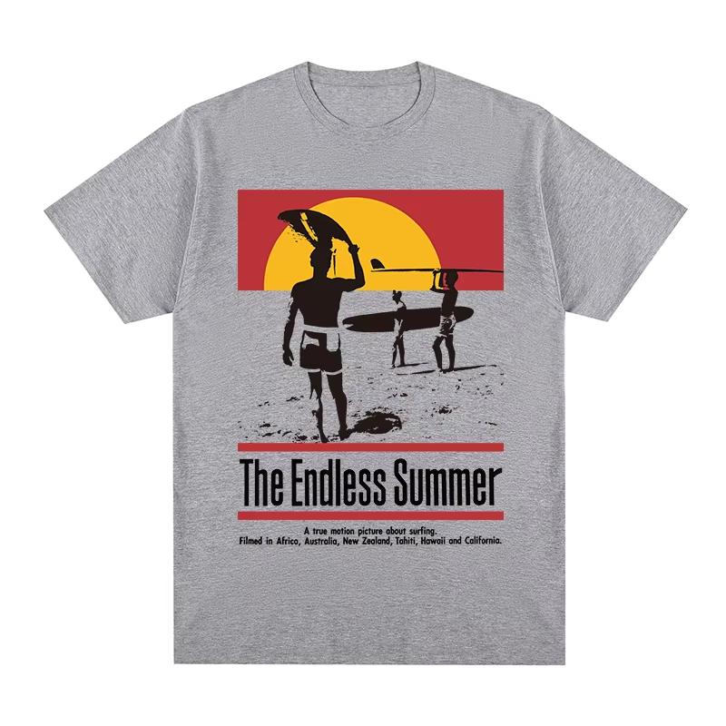 The Endless Summer Vintage TShirt Surf Movie Step Into Liquid On Any Sunday Tees Unisex Unisex Casual Short Sleeve Crew Neck Tee XL