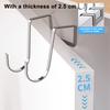 2/5 Pezzi Appendiabiti Asciugamani Ganci Sopra-Anta Forte Portata Semplice Installazione Ganci Appendiabiti da Appendere ad Ante di Armadi e Guardaroba