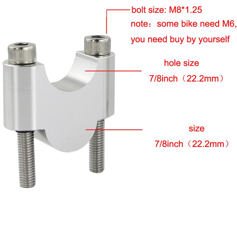 Motorcycle Handlebar Risers 22mm 7/8" Fat Mount Risers For BMW R1200R F800ST F700GS F650G F650CS G650GS R1100GS R1150GS R850GS