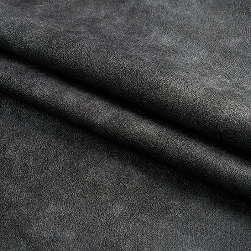50x140cm Retro PU Leather Fabric Waterproof Trendy for Sewing Leather Jacket Skirt Bag Sofa Release Materials