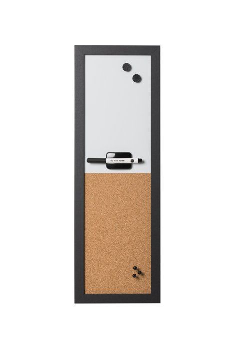 Tableau - BI-OFFICE - MX02106168 - Liège Naturel - Effaçage À Sec - Cadre Noir