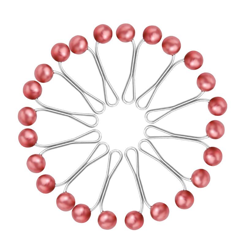 12 unids/lote de alfileres de perlas para pañuelo, alfileres, Hijab, Clips para bufanda, chal árabe musulmán, accesorios islámicos, joyería para mujer