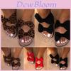 Stylish Women Ladies Slip On Peep Toe Bow Sliders Flatform Platform Sandals Shoes