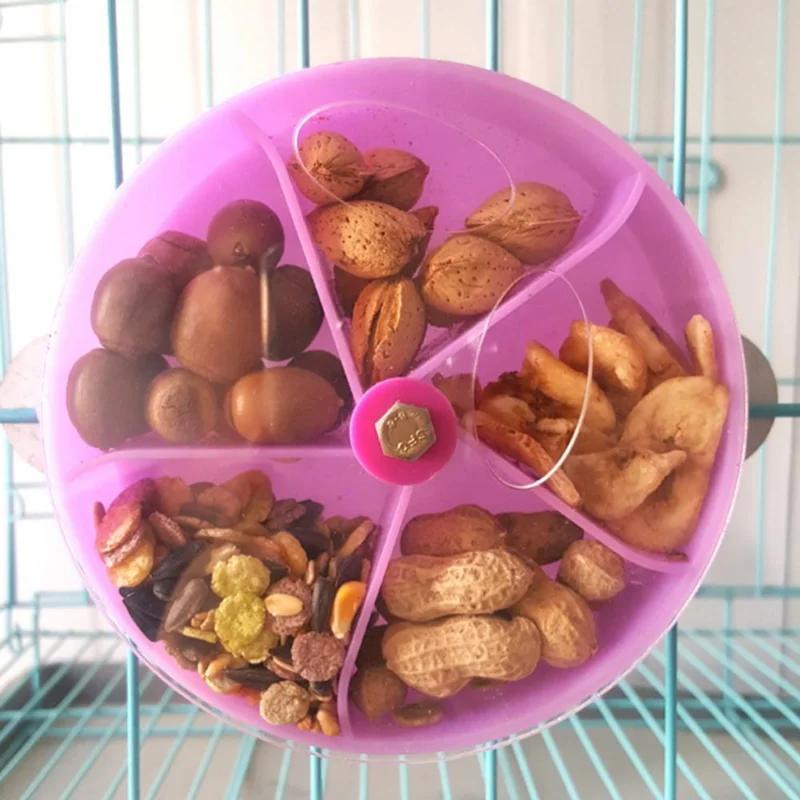 Rotate Pet Parrot Toys Wheels Bite Chewing Birds Foraging Food Box Cage Feeder Vogel Speelgoed Birds Accessoires