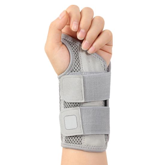 Wrist Brace Support with 2 Straps for Men Women Adjustable Wrist Splint Stabilizer for Tendinitis Arthritis Carpal Tunnel Pain Relief