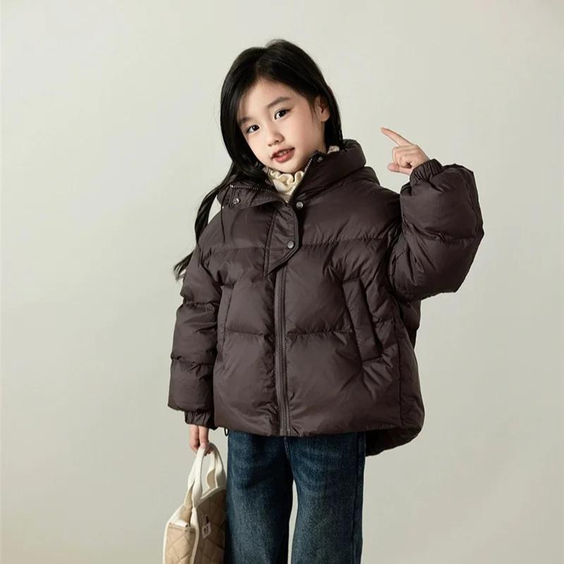 

Зимние детские теплые пуховики Осенние детские куртки с хлопковой подкладкой Одежда для мальчиков и девочек Детская верхняя одежда с капюшоном 3-12 лет 130