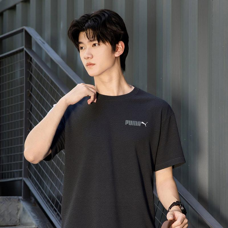 New PUMA T Shirts Unisex Black 691342-01