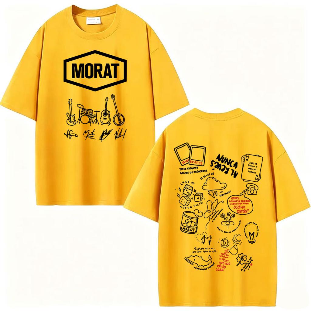 2027 Cool Band Morat Yem Album Stampa Grafica Magliette Unisex WoUnisex Moda Hip Hop Streetwear Maglietta Alta Qualità Casual 100% Cot