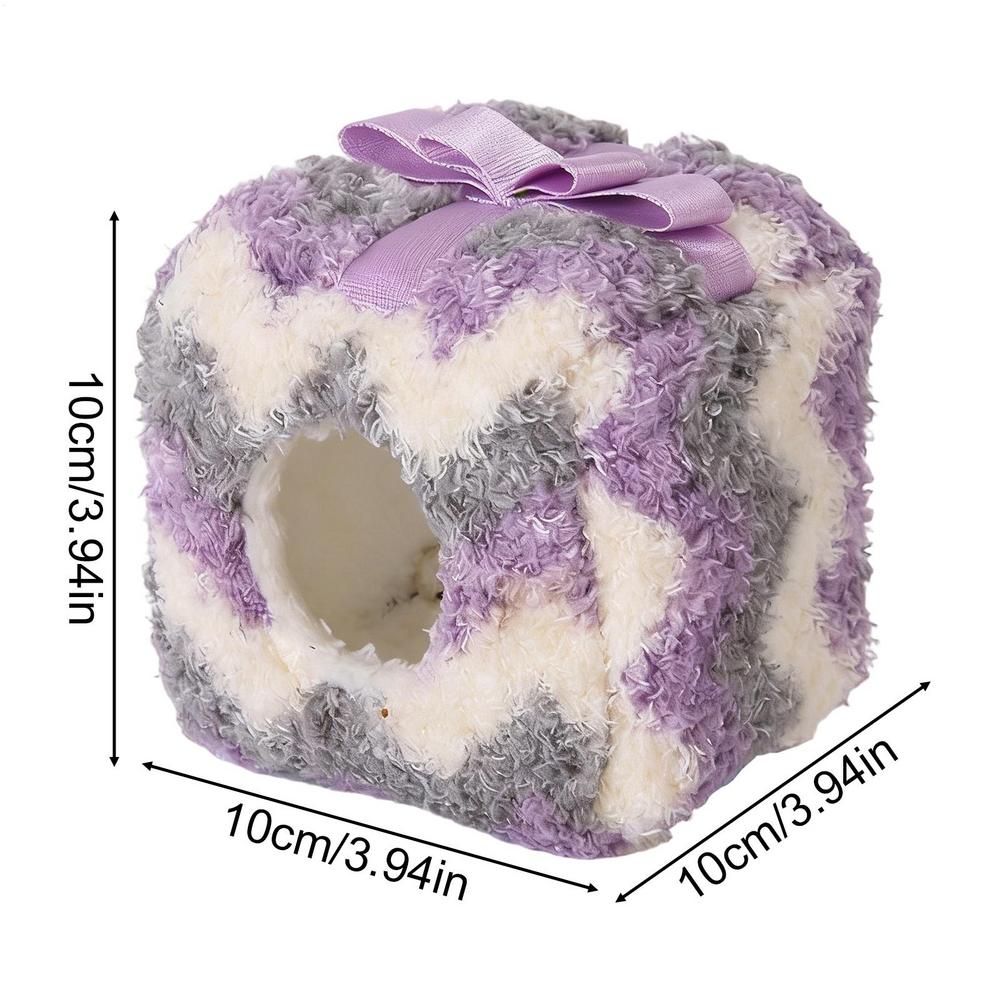 

Hamster Nest Winter Warm Small Pet Cage Sleep Bed for Guinea Pigs Hedgehog Cage Cute mini Hamster House pet Accessories красный