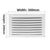 Outdoor Air Vent Cover Louvered Design Stainless Steel Mesh Filter For Garage Warehouse Bathroom HVAC Duct 150x300mm