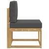 Outdoor Sofa Set in White and Anthracite 59 x 63 x 73 cm