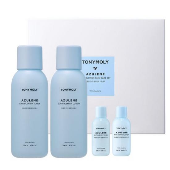 TONYMOLY Azulene Anti Blemish 2-Piece Set + Toner 20ml + Lotion 20ml Toner 20ml + Lotion 20ml
