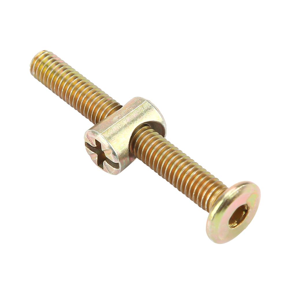 10PCS M6 Carbon Steel 50mm Furniture S, Resistant, Stable Attachment for Woodwork. Great Replacement for Industrial and Construction Fasteners. J