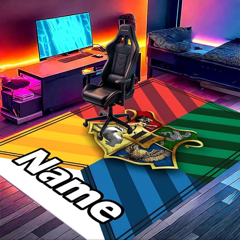 Custom Name Personalized movie Potter Print Carpet, Versatile Home Decor Rug, for Playroom, Apartment, Balcony, Entryway, Hallway Gift