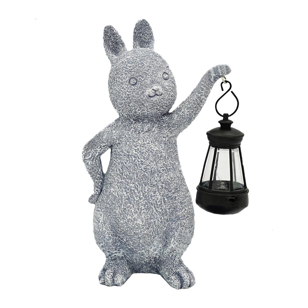 

Solar Light Solar Bunny Decorative Light S Sculptures Light Cartoon For Patio Lawn Courtyard серый