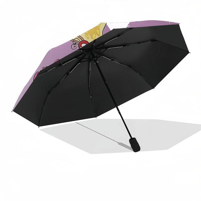 Cheshire-Katze-Themen-Regenschirm mit automatischem Öffnen und Schließen, Helle Farbe, 8-Speichen, Tragbar, Geeignet für Männer und Frauen, Ein Perfektes Geschenk für C