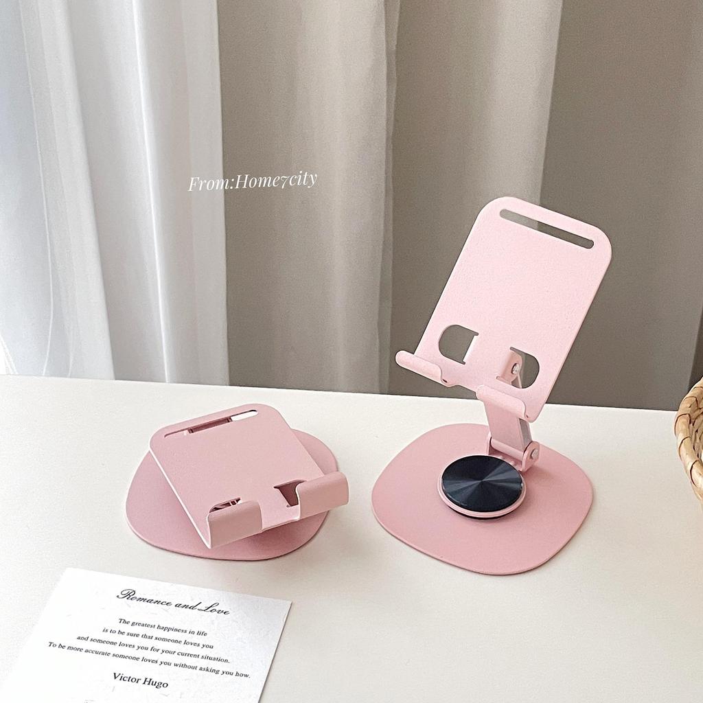 Adjustable Metal Phone & Tablet Holder - Foldable Stand for Desktop & Live Streaming