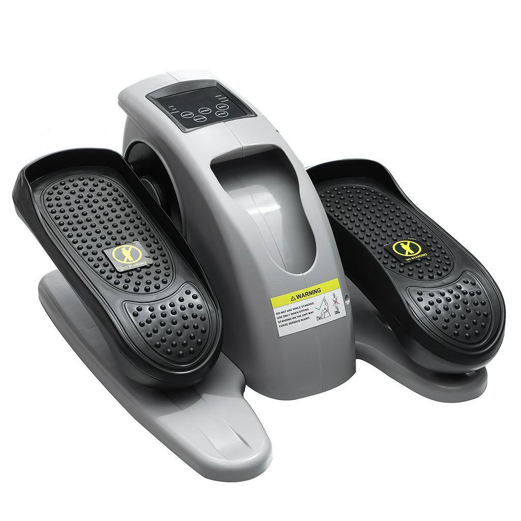 Black Mini Electric Bike Elliptical Trainer for Passive Leg/Arm Exercise Rehabilitation-Machine Exercise Treadmill Slim Mini Walking