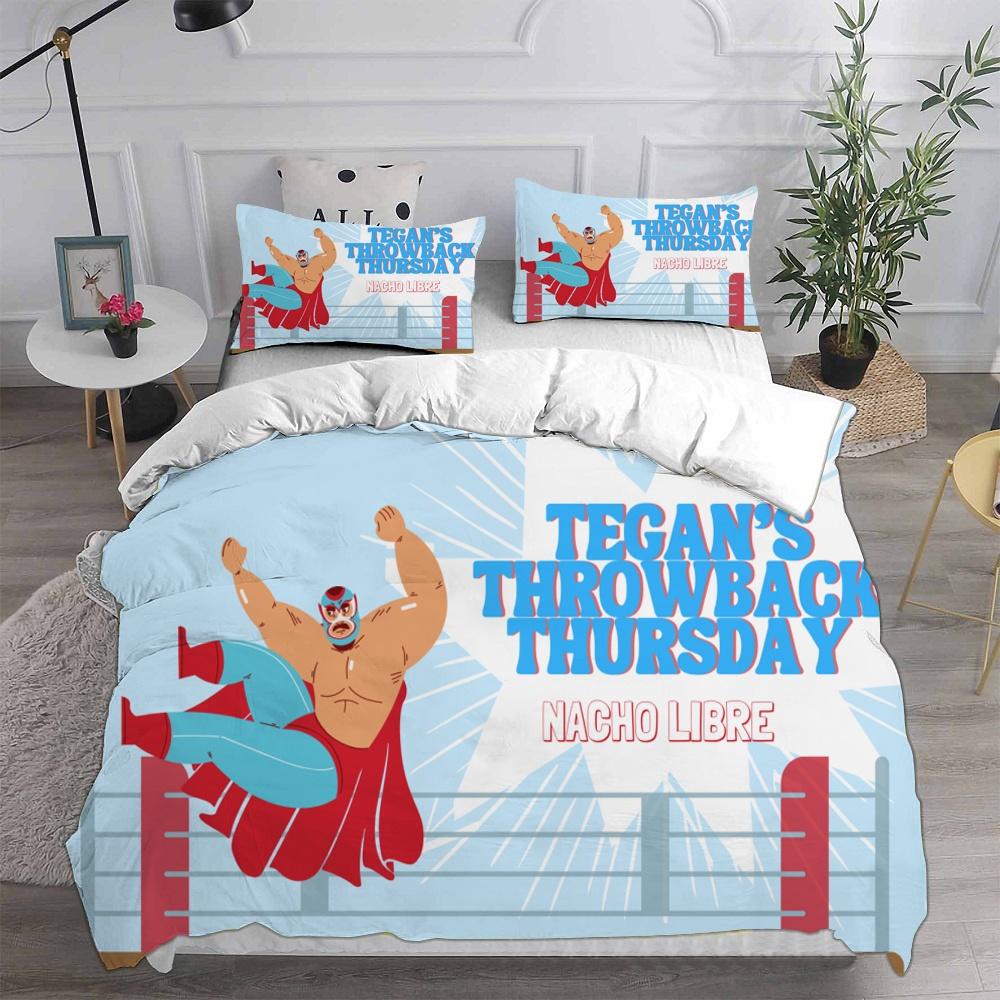 Nacho Libre Bedding Sets Comforter Quilt Bed Cover Duvet Cover Pillow Case 2-3 Pieces Sets Kids Adult Size Bedroom Decoration