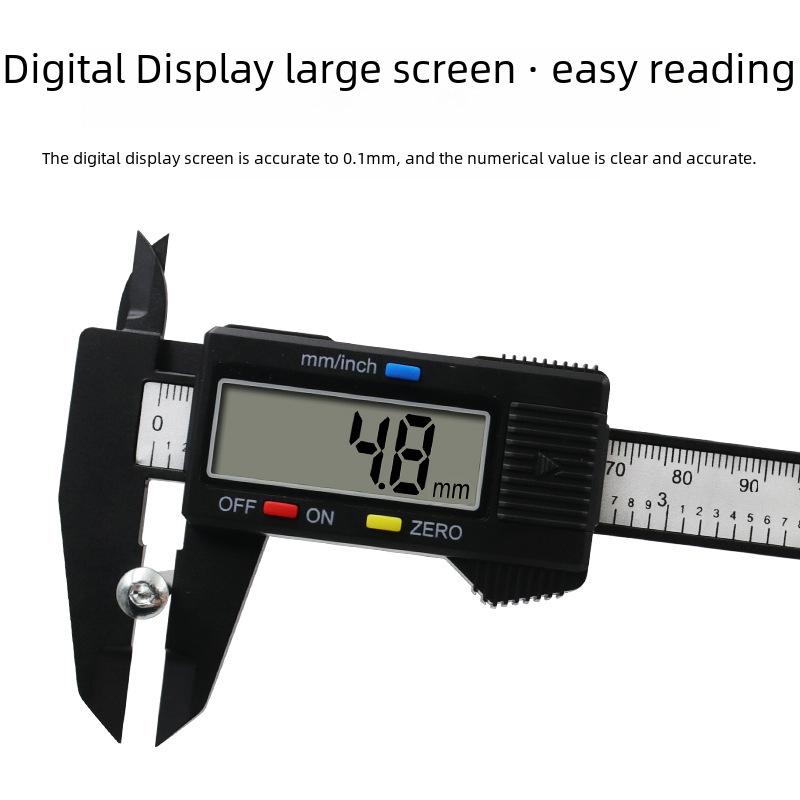 Plastic Digital Display Vernier Caliper 0-150mm for Measuring Inner and Outer Diameters In Jewelry and Accessories
