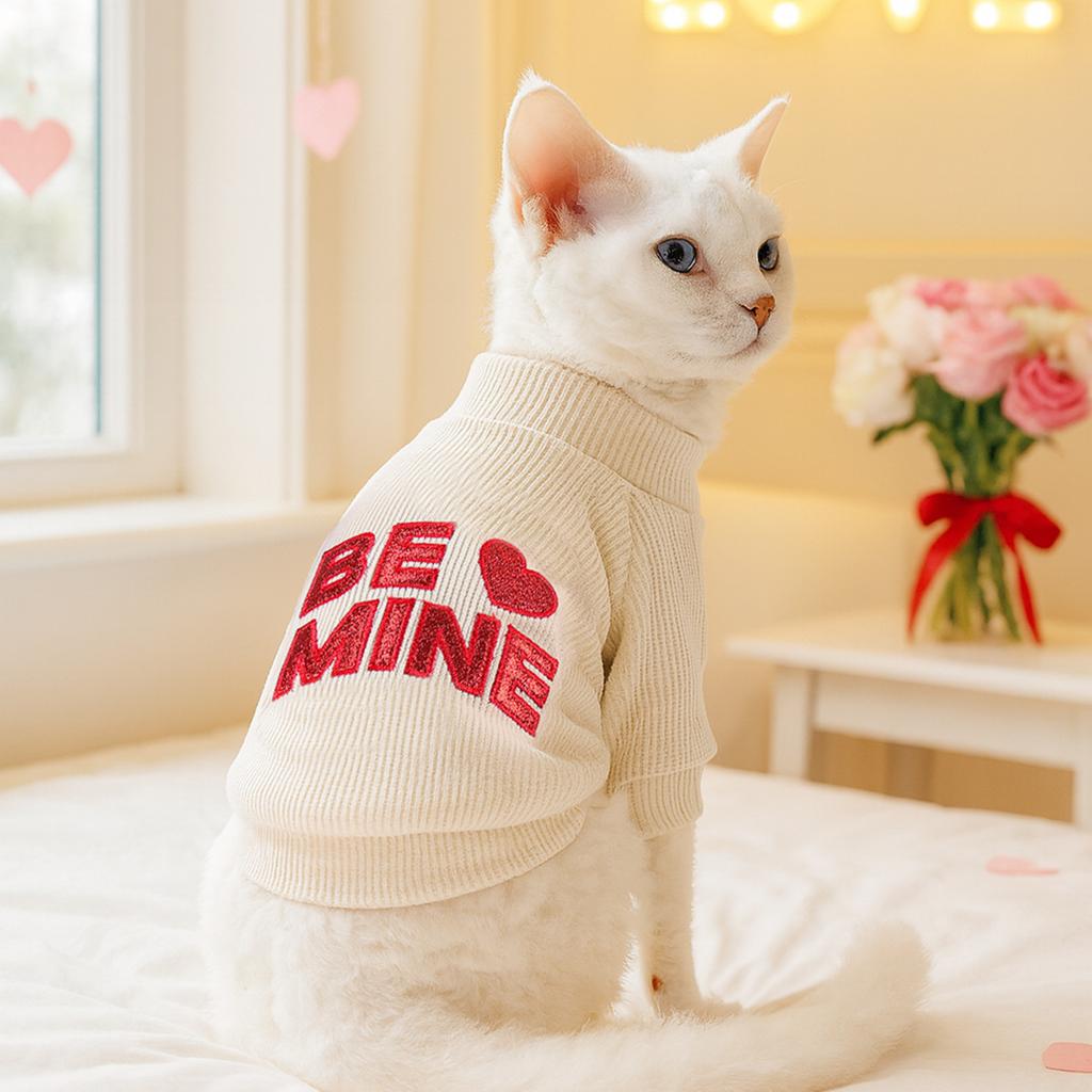 Pet circle, dog small dog clothes, cat clothing, autumn and winter Valentine's Day love collection