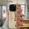Phone Case: 2D Flat Design Suitable for iPhone 18 17 16 15 14 13 Pro Film Protective Case, Couple Style, Stacked 4 Capybaras, Christmas and Halloween 