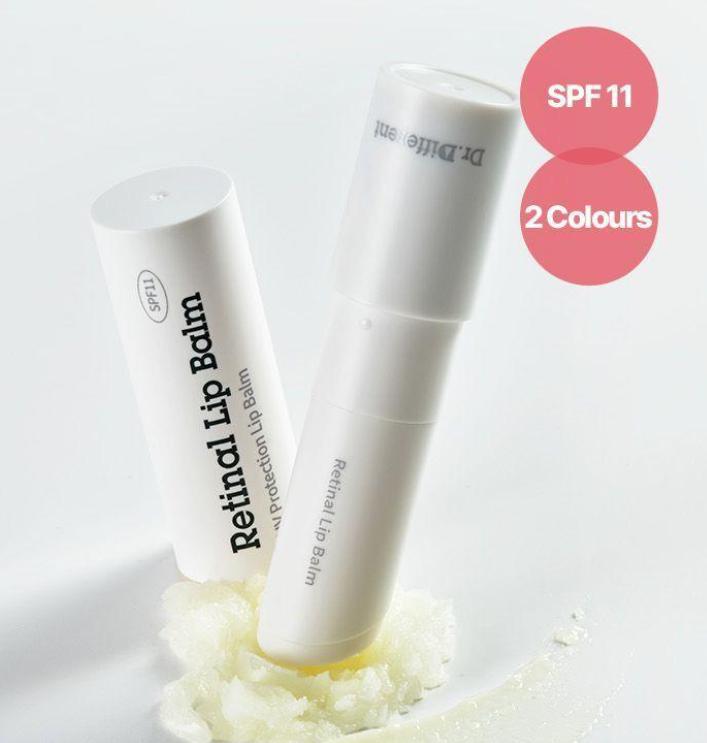 Retinal Lippenbalsam für volle und glatte Lippen (Klar & Rosafarben getönt)