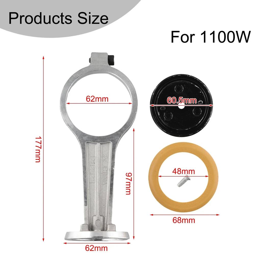 4 Für Ottos Öl-Leise Luftpumpe Kolbenring Luftkompressor Pleuelstangenbaugruppe Zylinder Druckplatte 550W 750W 1100W