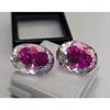 Natural Pitambari Sapphire Oval Cut 35-36 Ct Pair Fabulous Certified Gemstone