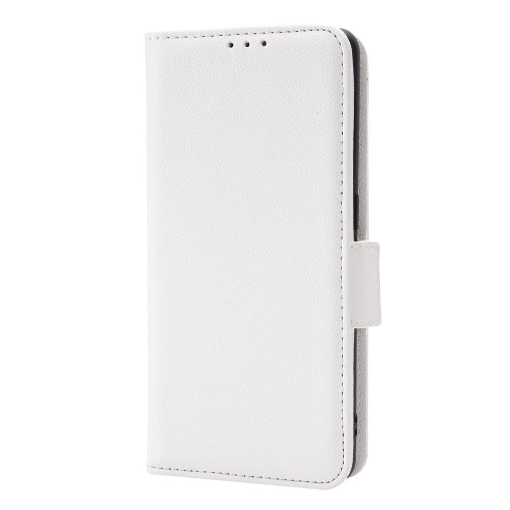 

For Oppo Find X5 Litchi Texture PU Leather Anti-drop Anti-scratch Phone Stand Case Protective Shell with Wallet White