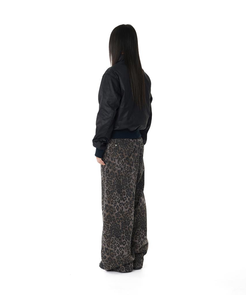 Aakam Piping Leather Blouson (Black)