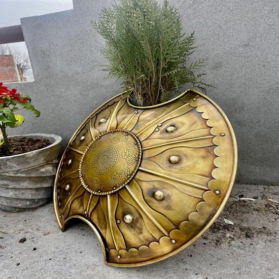 60.96 Cm Handmade TROY Shield  Medieval Torjon Design for Cosplay or Display