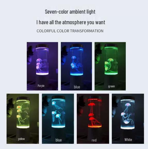 Creative Medium Jellyfish LED Light - Color-Changing USB Night Lamp