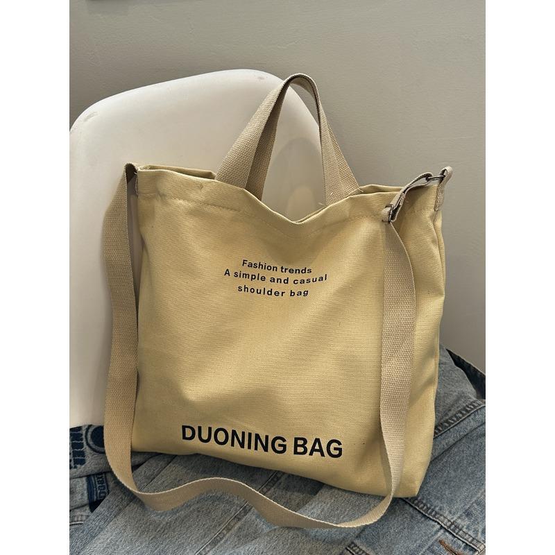 

Canvas bag women s bag new large-capacity student retro tote bag class bag shoulder bag messenger bag хаки