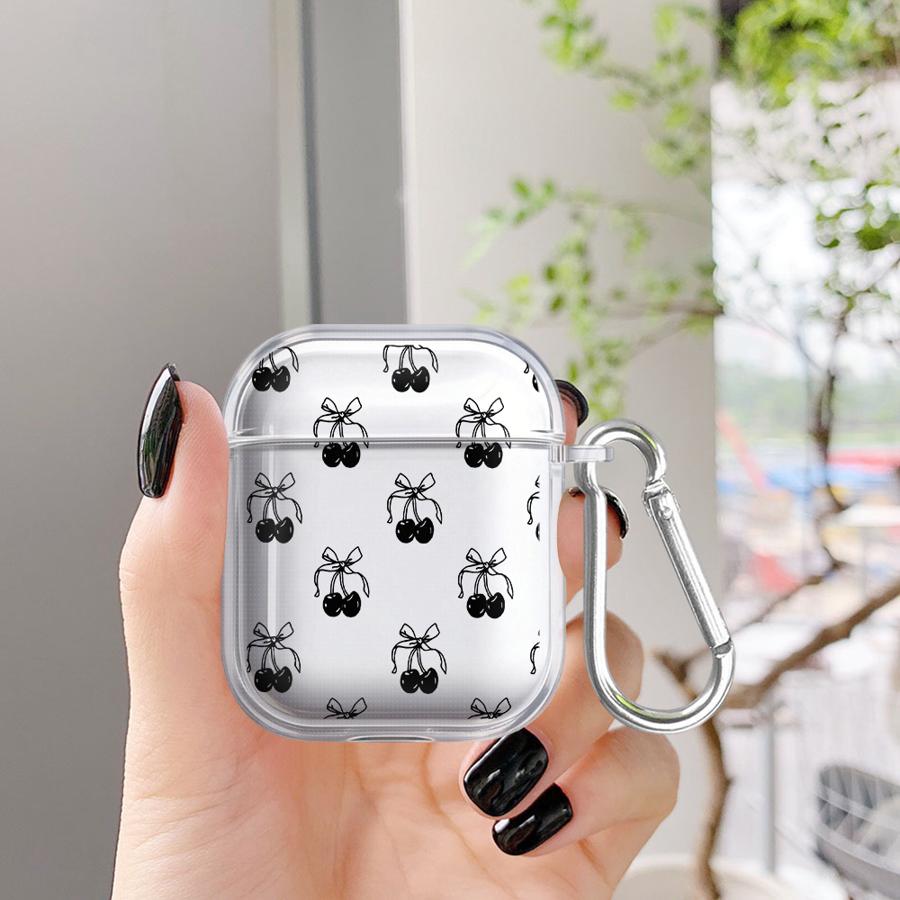 Fruit Cherry Case For Airpods 4 Pro 2 Pro3 3 1 Pro2 Clear Earphone Cases Cover