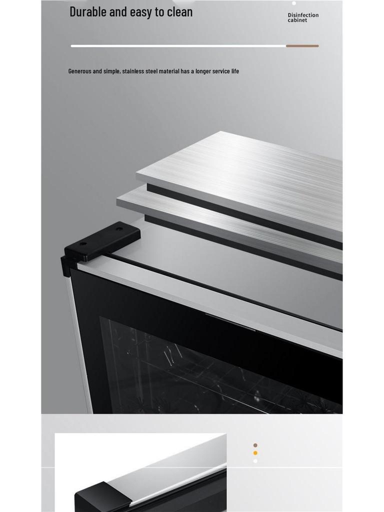 Compact Vertical Dish Drying Cabinet for Tableware and Utensils