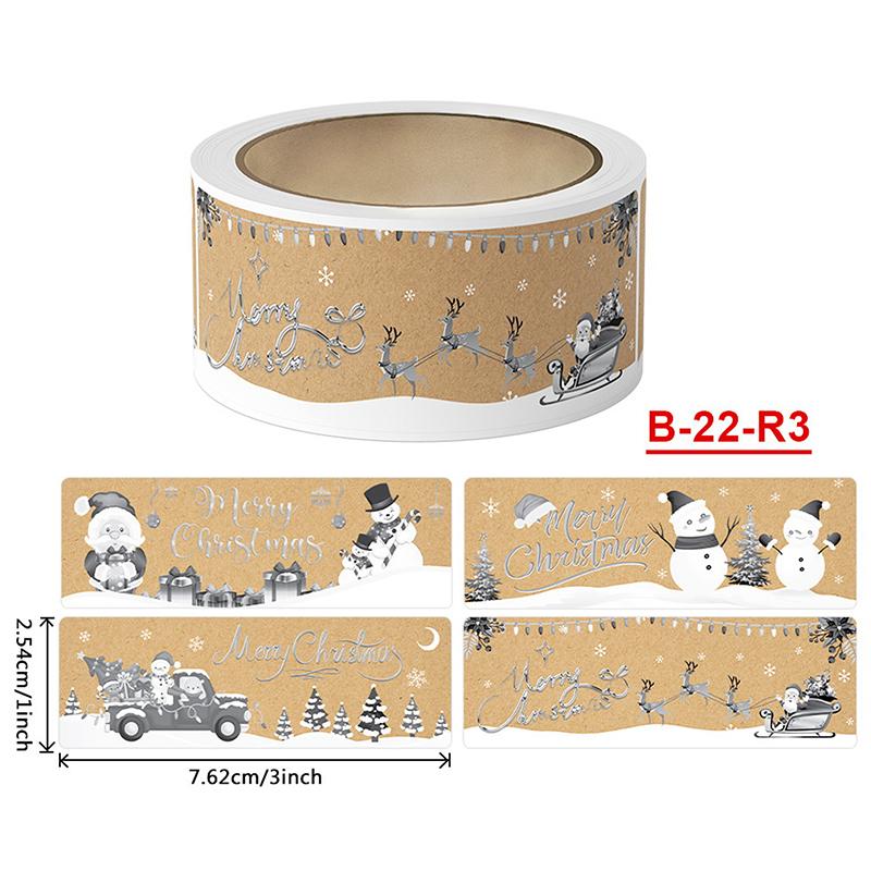 250Pcs/Roll Merry Christmas Stickers For Gifts Decorative Envelope Seal Stickers For Holiday Cards Present Box Party Favors