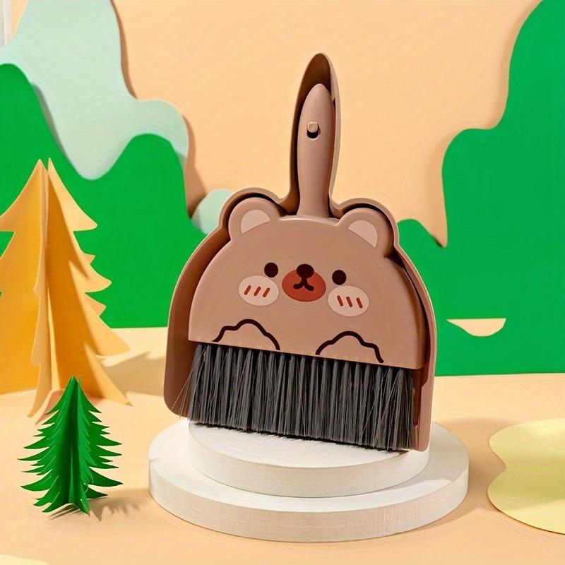 Cartoon Dustpan And Broom Set, Mini Cleaning Brush for Desktop, Small Broom Combination for Table Cleaning