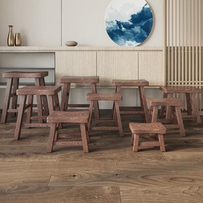 Chicken Wing Wooden Bathing Stool Solid Wood Small Bench Stool Child Mini Chinese Home Living Room Baby Adult Wooden Stool ZM11
