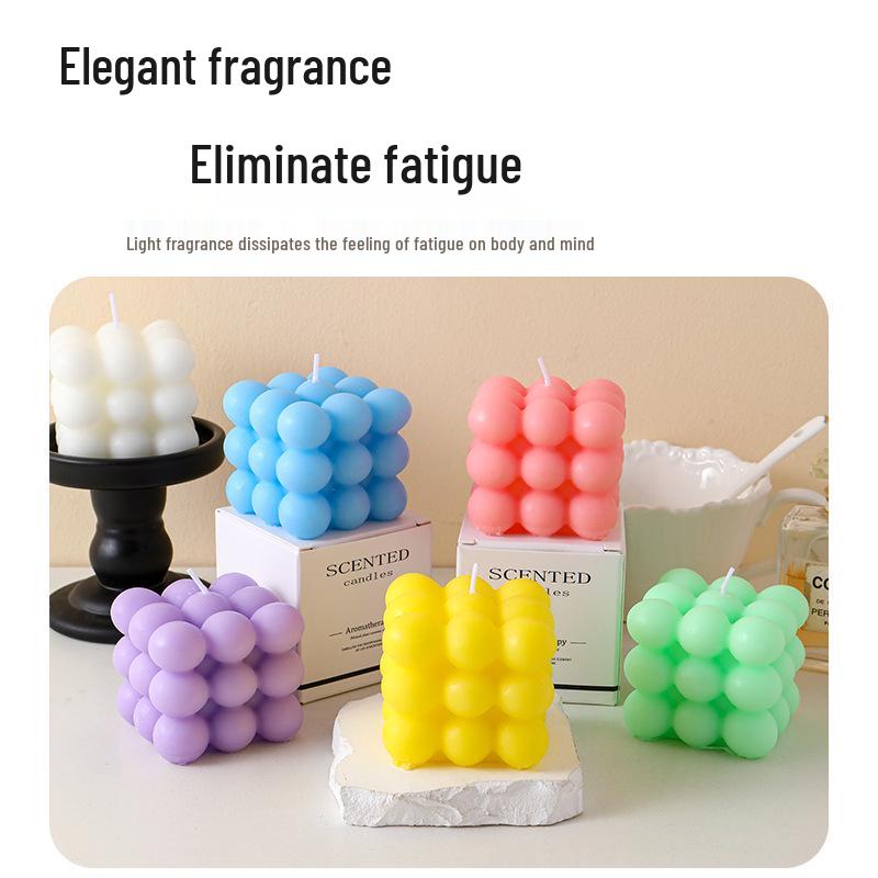 Shaping Magic Cube Aroma Candle: Elegant Home Decor & Unique Birthday Gift