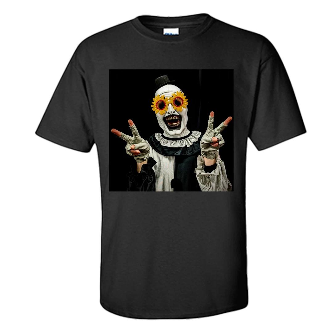 

Art The Clown T Shirt Art Peace Signs with Glasses Terrifier Shirt S-XXXL XL