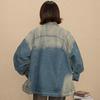 Y2K Vintage Distressed Denim Jacket for Women - 2025 Spring/Autumn Loose Trendy Style