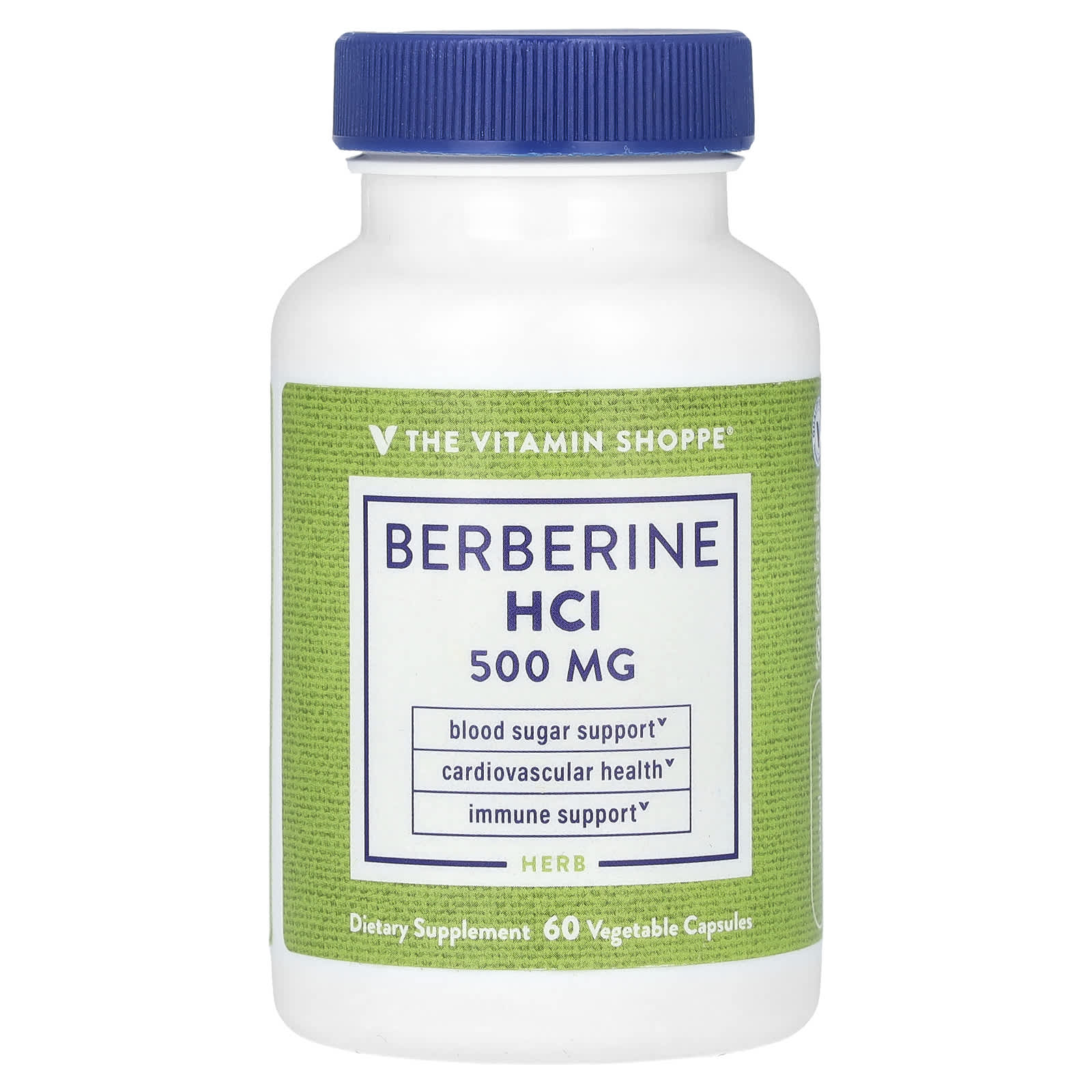 

The Vitamin Shoppe, Берберин HCl, 500 мг, 60 вегетаріанських капсул