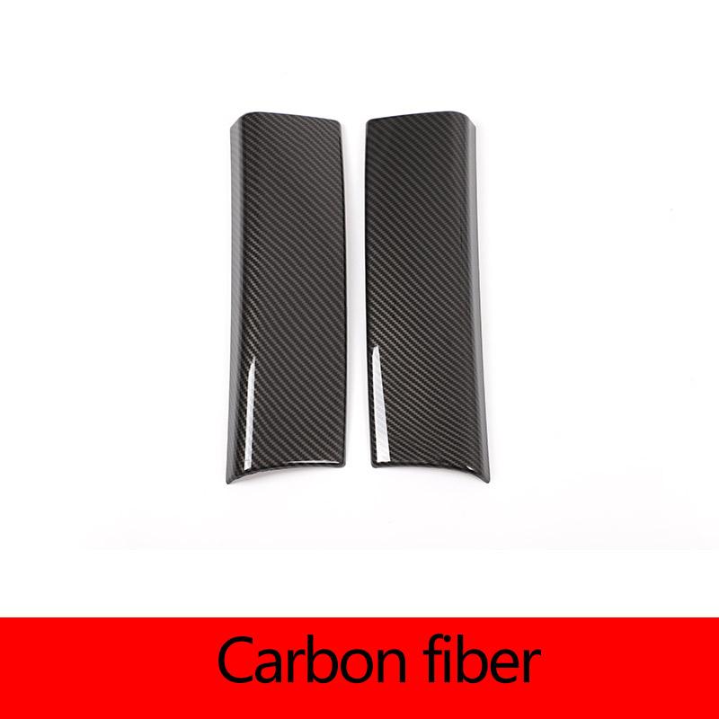ABS Carbon Fiber/Oak Wood Grain Car Central Control Armrest Box Cover Trim For Mercedes-Benz B-Class GLA GLB CLC Car Accessories