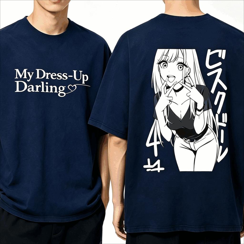 Summer Vintage Washed My Dressup Darling Marin Kitagawa Anime Graphic T Shirt Unisex Unique Print Makes You Stand Out Outdoors