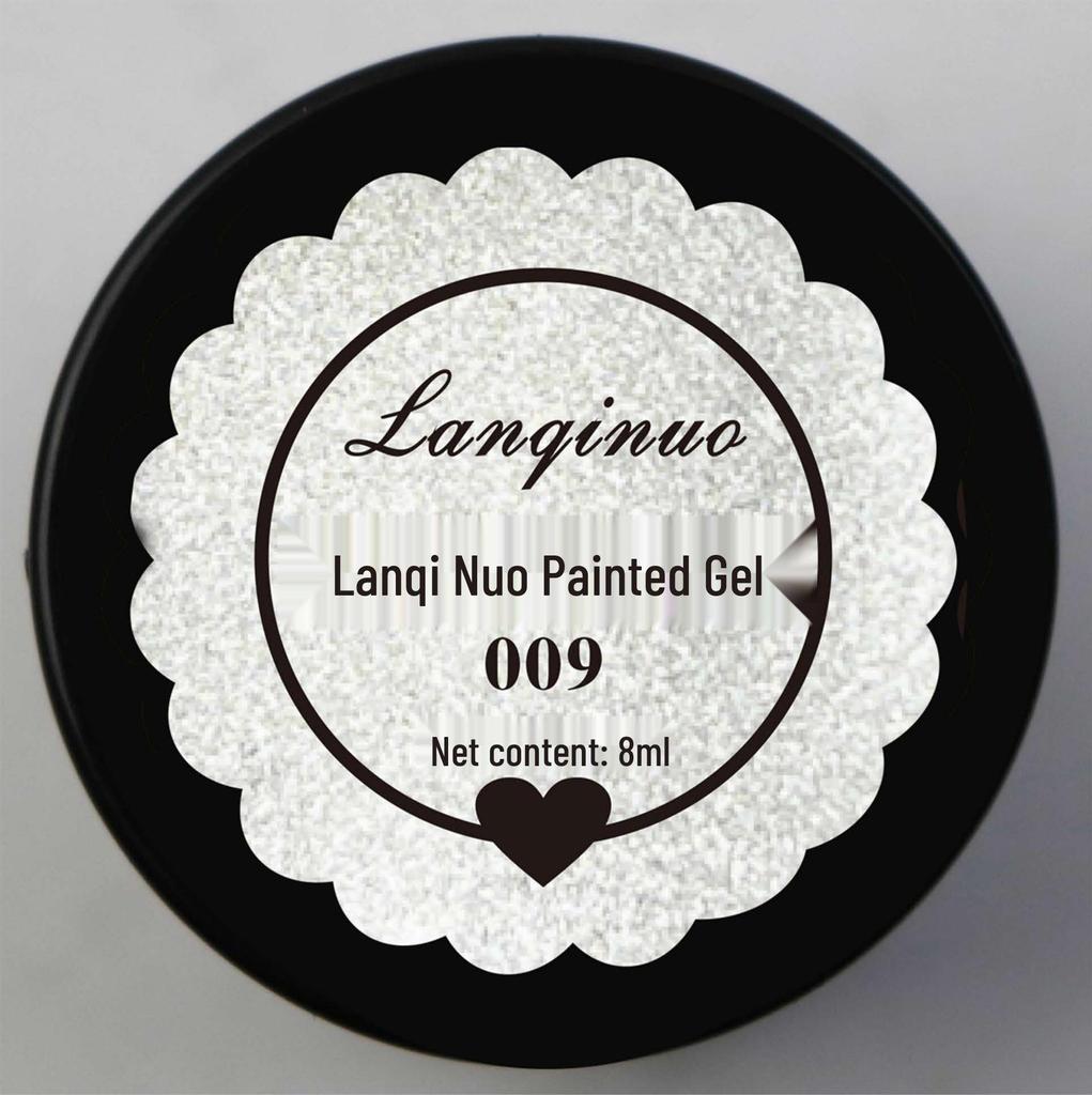 Nail Art Gel: 12-Color Line & Flower Nail Polish